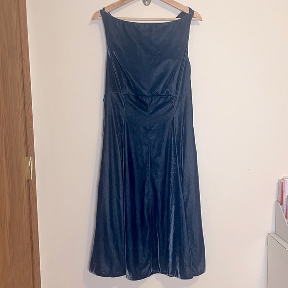 NWT Gal Meets Glam Christine Blue 
Velvet Dress Size 10 - Picture 2 of 14